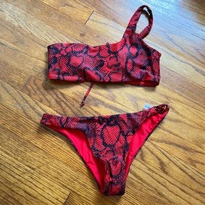 SHEIN size M one shoulder bikini